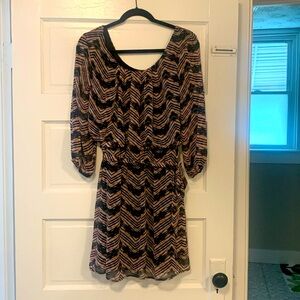 Never worn 3/4 sleeve chiffon dress